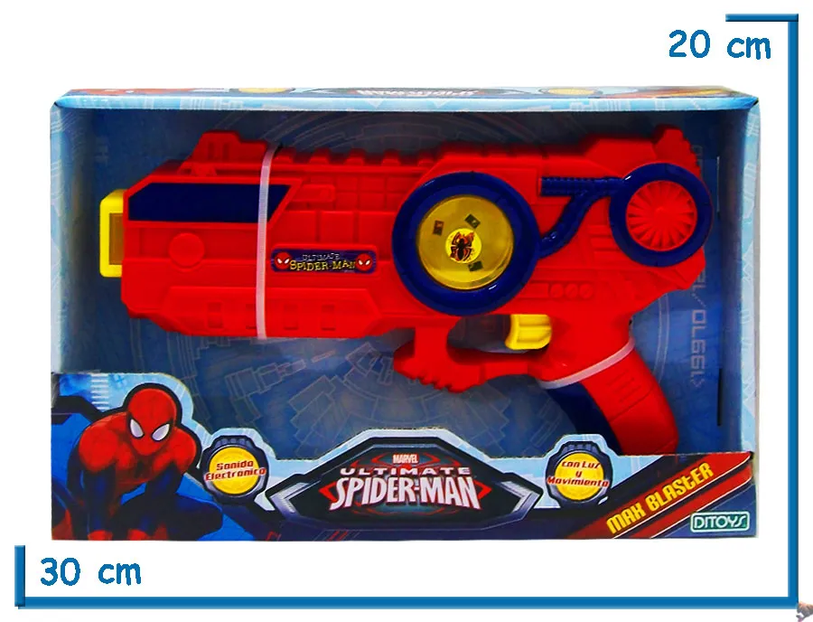 2X1 PISTOLA MAX BLASTER SPIDERMAN