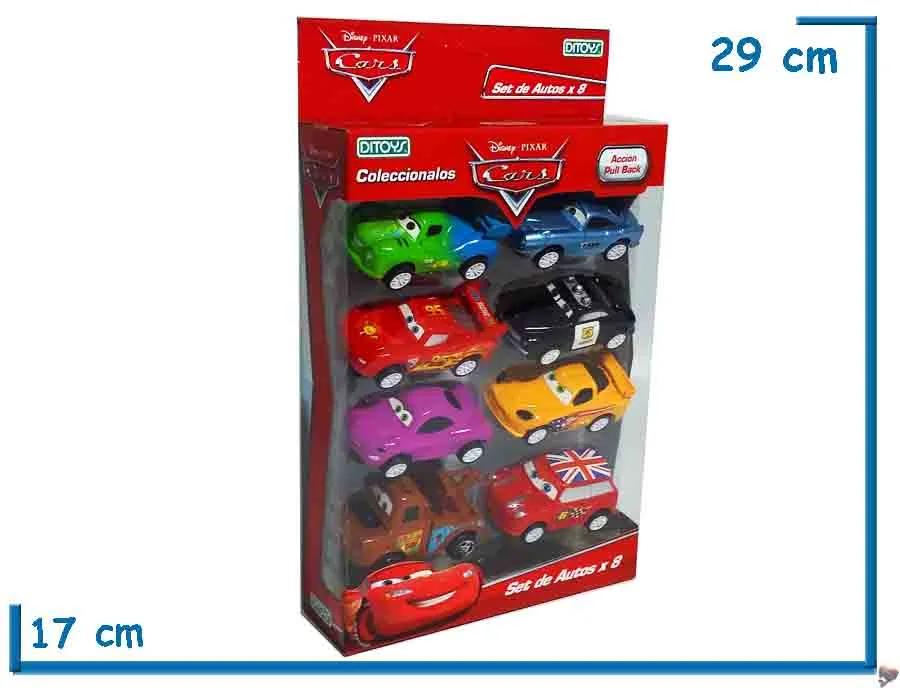 CARS AUTOS COLECCIONABLES PULL BACK X8