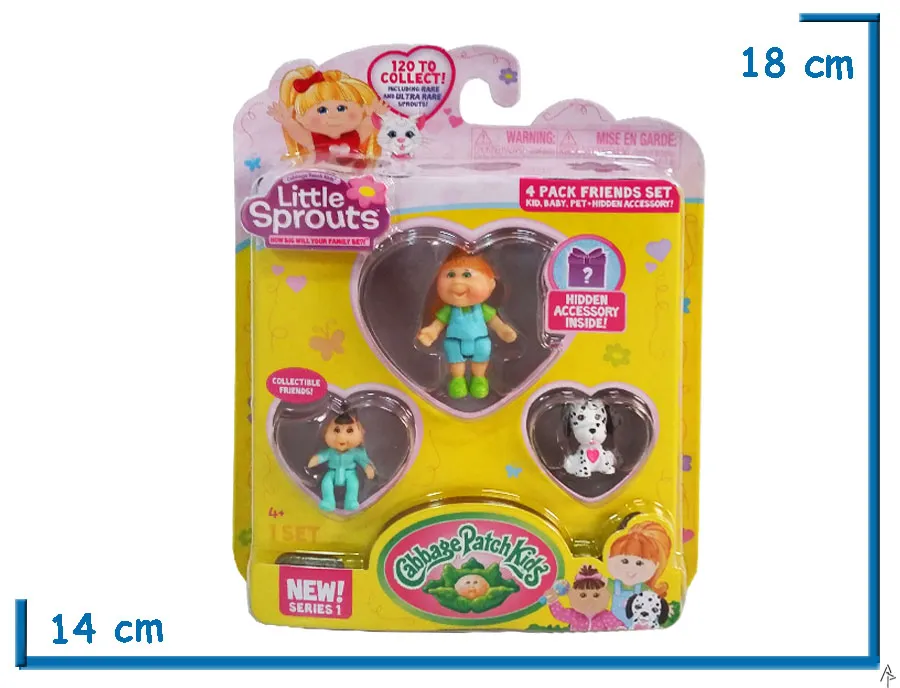 CABBAGE PATCH  PACK X4 LITTLE SPROUTS