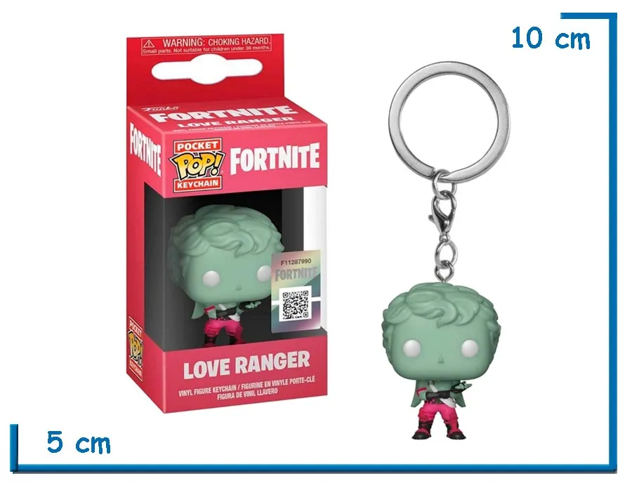 2X1 FUNKO POP LLAVERO LOVE RANGER FORTNITE