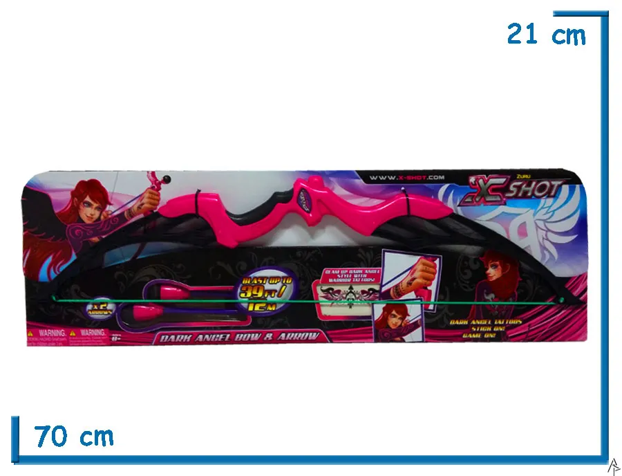 ZURU X-SHOT DARK ANGEL BOW&ARROW