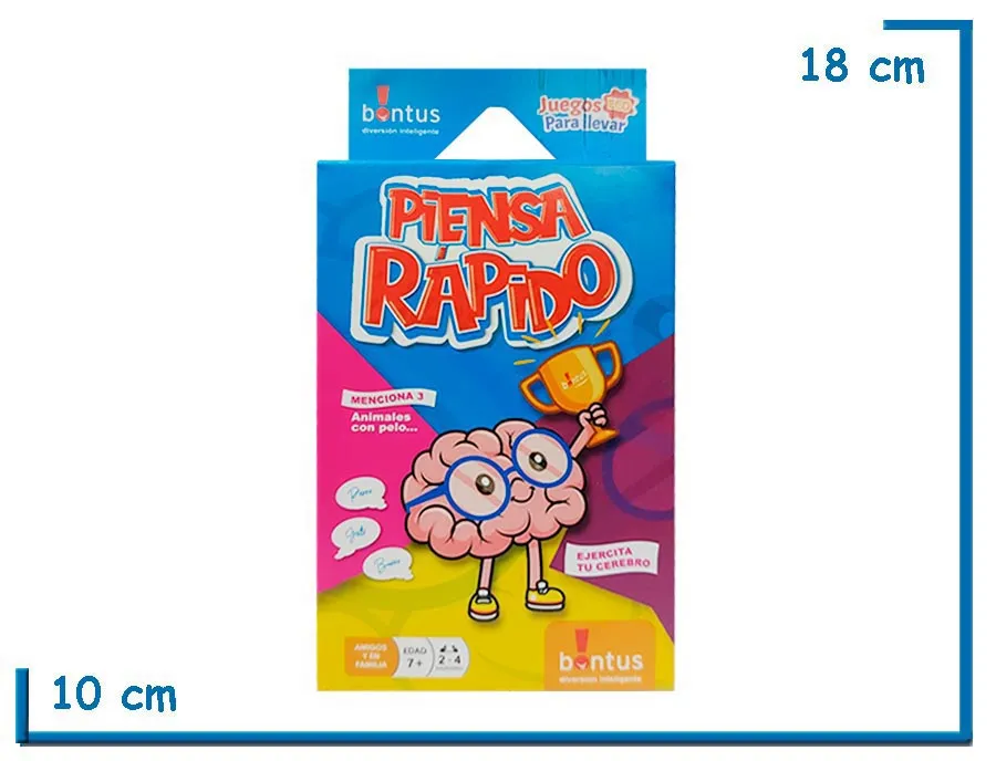PIENSA RAPIDO ECO JUEGOS PARA LLEVAR