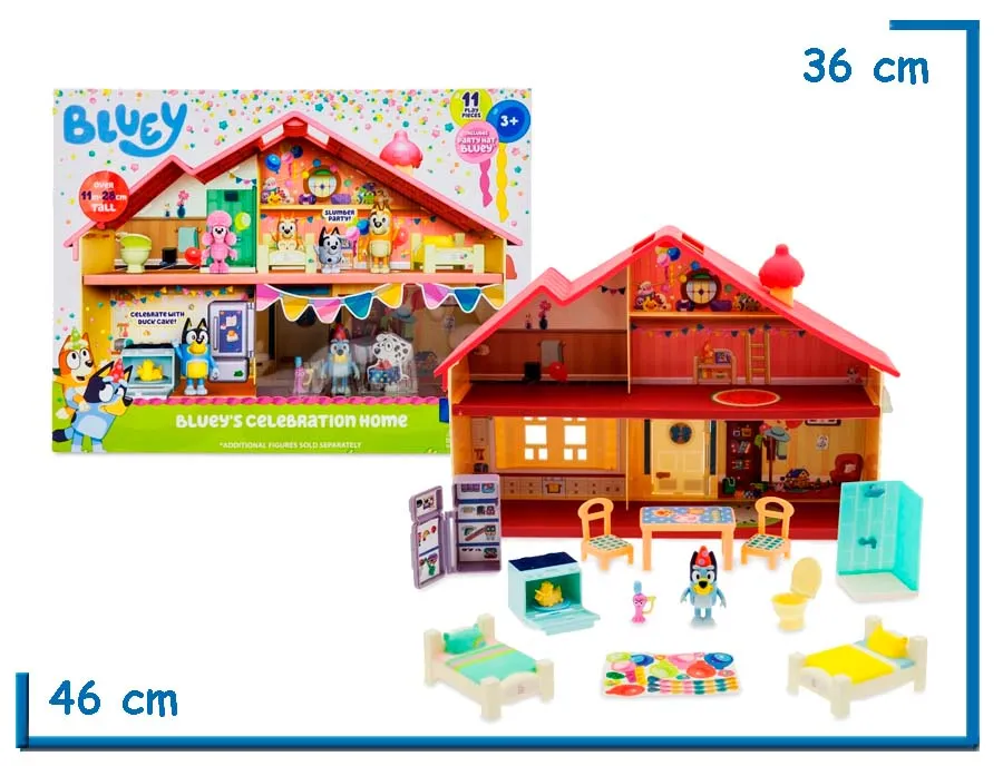 2X1 MOOSE BLUEY BLUEYS CELEBRATION HOME PLAYSET