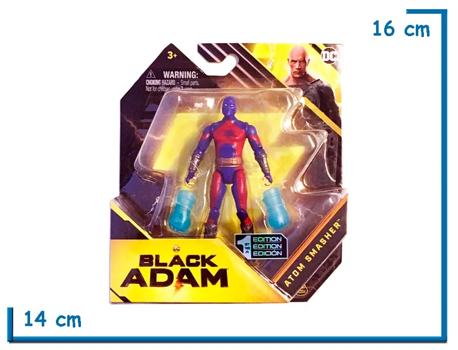 2X1 SPIN MASTER ATOM SMASHER BLACK ADAM MOVIE 10CM