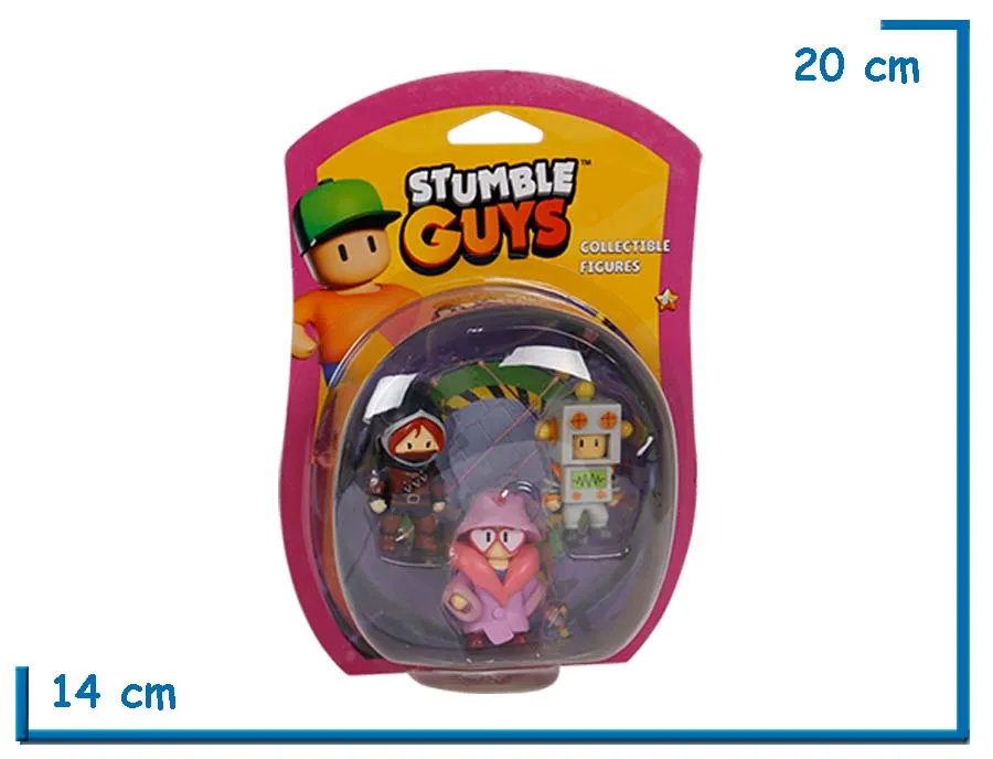 2X1 PMI STUMBLE GUYS STUMBLE LOVE 3-PACK FIGURA DE ACCION 5CM