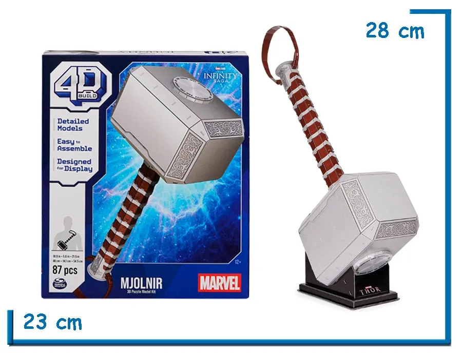 4D BUILD MJOLNIR MARVEL 3D PUZZLE