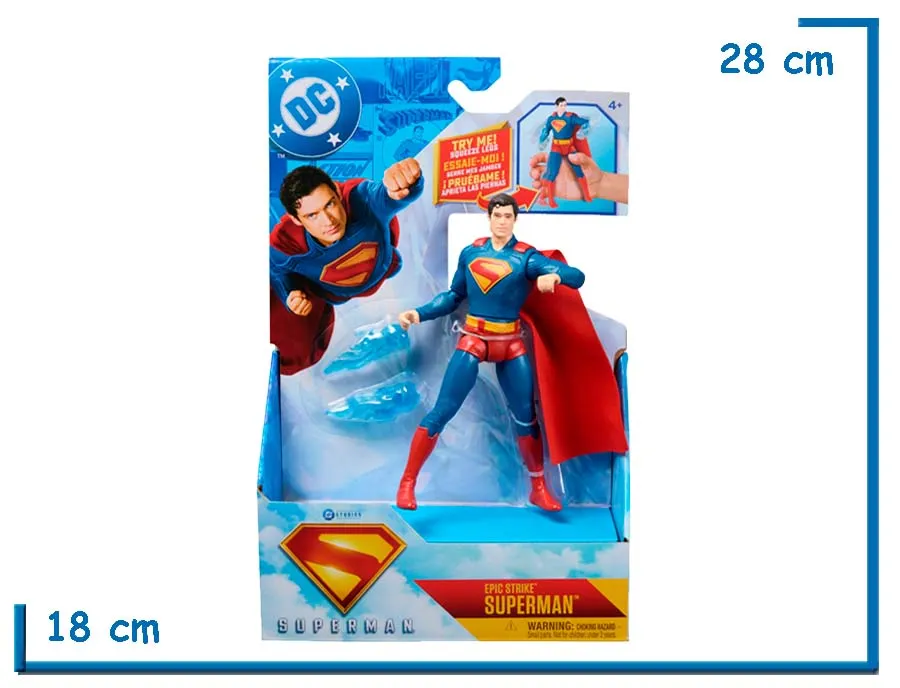 SPIN MASTER SUPERMAN MOVIE EPIC STRIKE SUPERMAN FIGURA 15CM