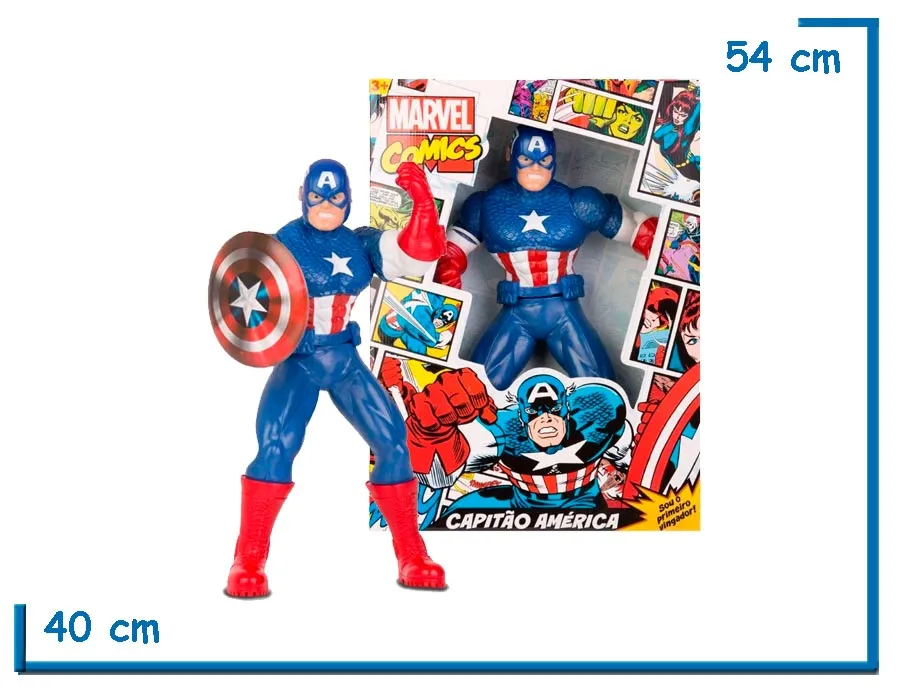 2X1 MIMO CAPTAIN AMERICA FIGURA GIGANTE MARVEL COMICS