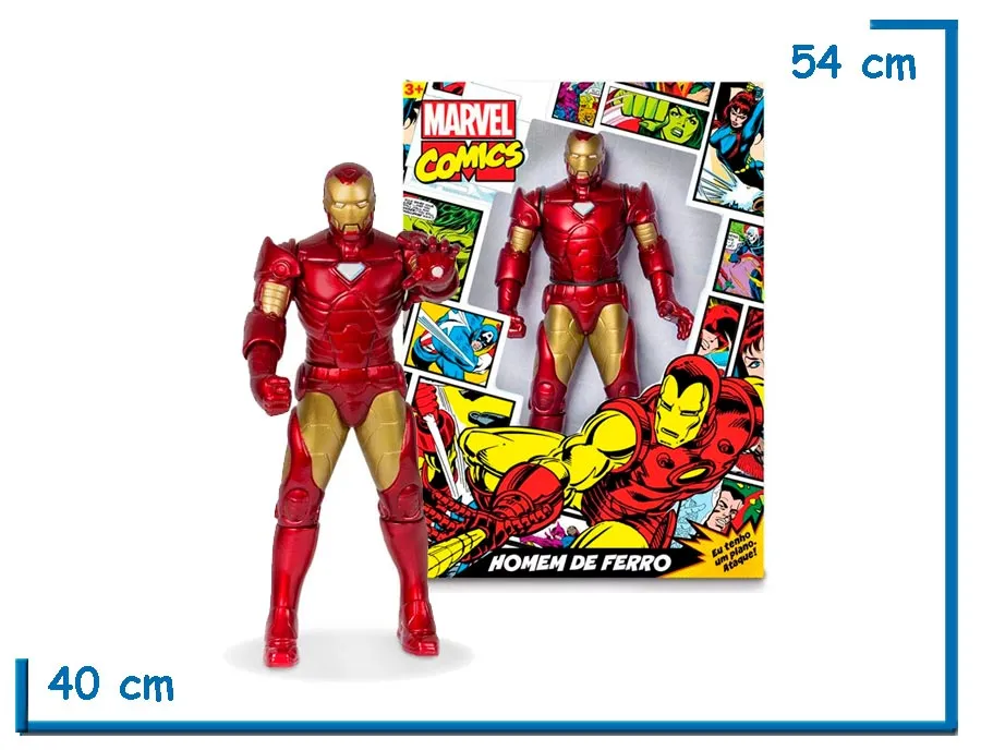 2X1 MIMO IRON MAN FIGURA GIGANTE MARVEL COMICS