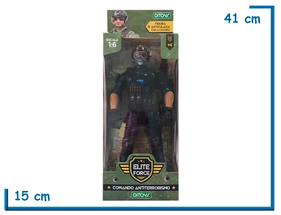 2X1 ELITE FORCE COMANDO ANTITERRORISMO AZUL PASAMONTA¥AS