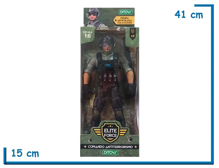 2X1 ELITE FORCE COMANDO ANTITERRORISMO BEIGE CARA DESCUBIERTA