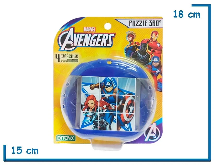 AVENGERS PUZZLE 360 4 IMAGENES PARA ARMAR