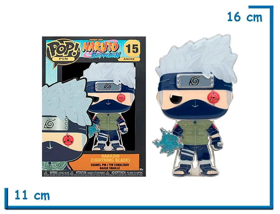 2X1 FUNKO POP PIN KAKASHI (LIGHTNING BLADE) NARUTO