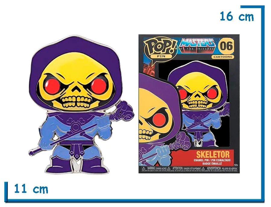 2X1 FUNKO POP PIN SKELETOR MOTU