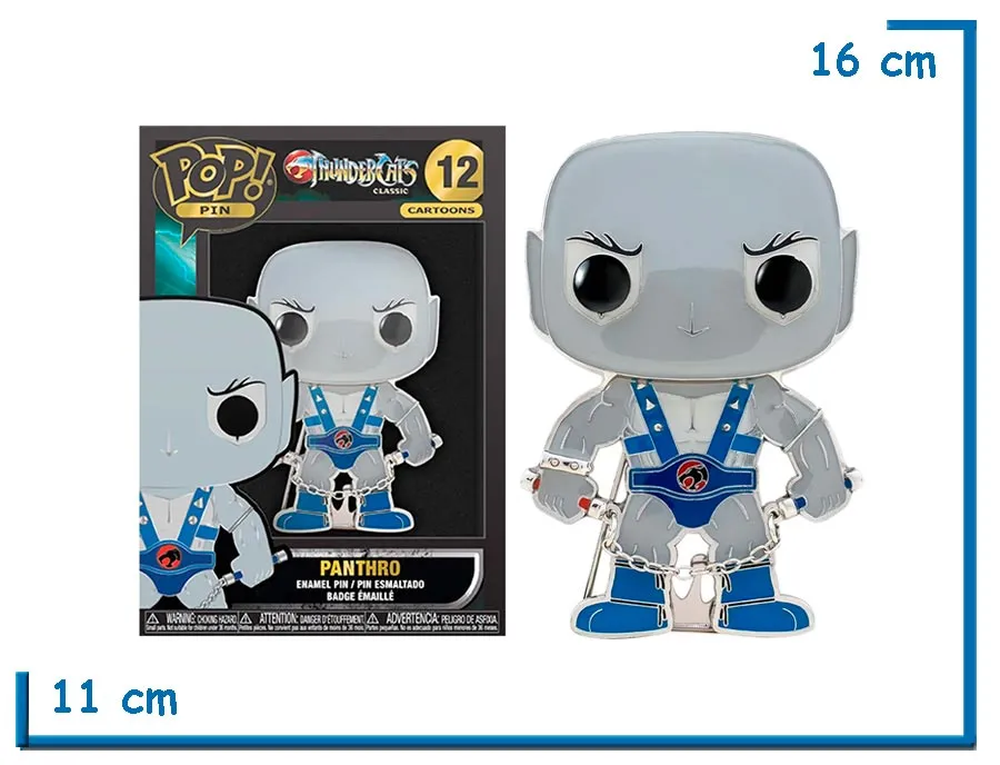 2X1 FUNKO POP PIN PANTHRO THUNDERCATS