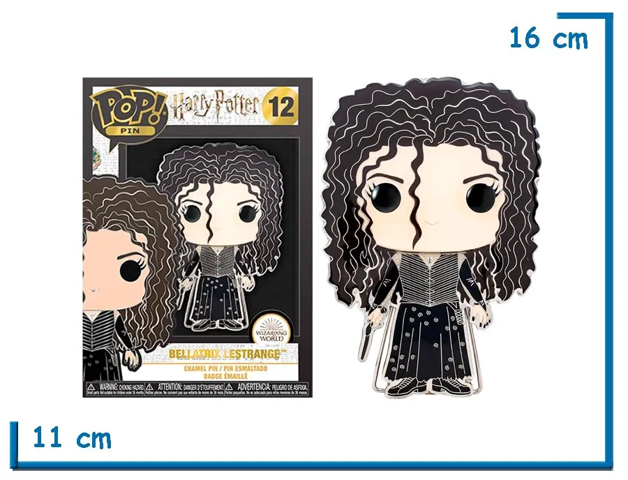 2X1 FUNKO POP PIN BELLATRIX LESTRANGE HP