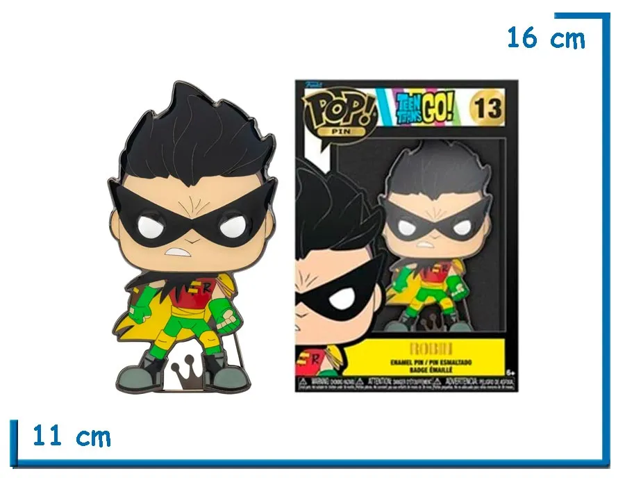 2X1 FUNKO POP PIN ROBIN TEEN TITANS GO!