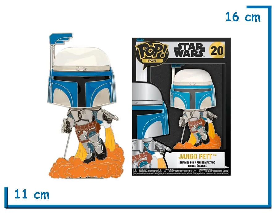 2X1 FUNKO POP PIN JANGO FETT SW