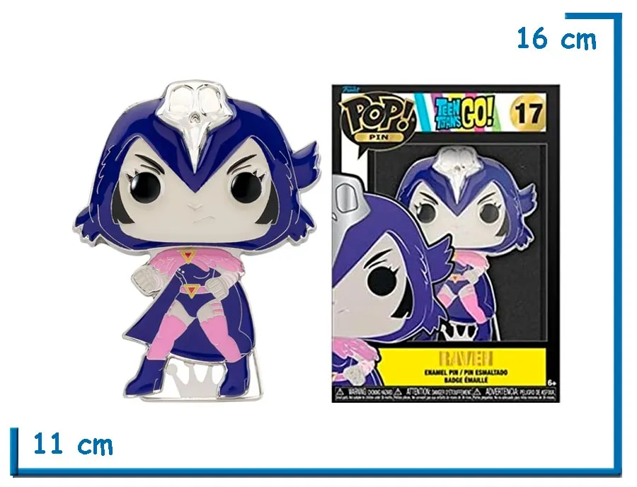 2X1 FUNKO POP PIN RAVEN TEEN TITANS GO!