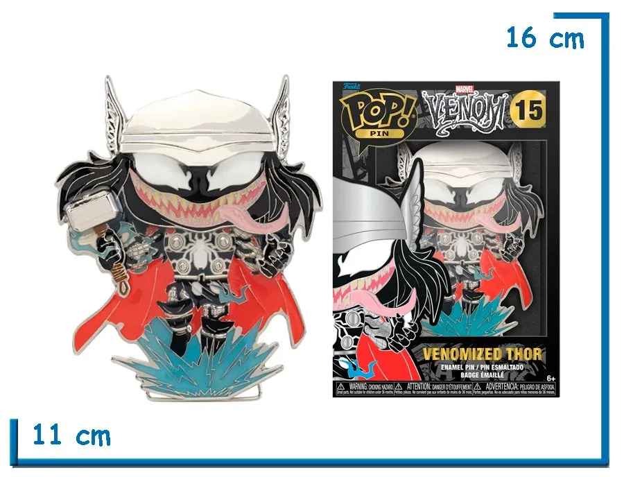 2X1 FUNKO POP PIN VENOMIZED THOR VENOM