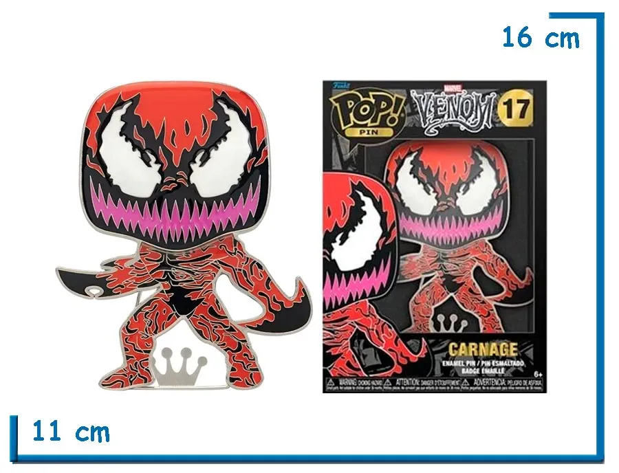 2X1 FUNKO POP PIN CARNAGE VENOM