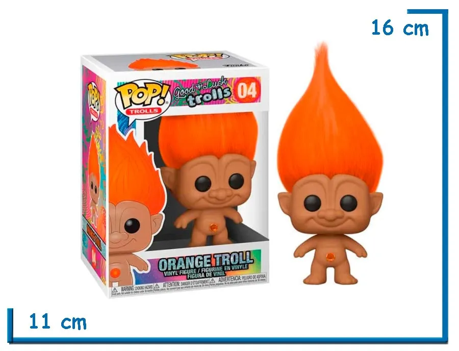 FUNKO POP ORANGE TROLL GLT