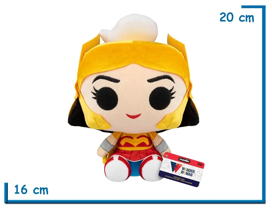 2X1 FUNKO POP PLUSHIES WONDER WOMAN CHALLENGE OF THE GODS WW