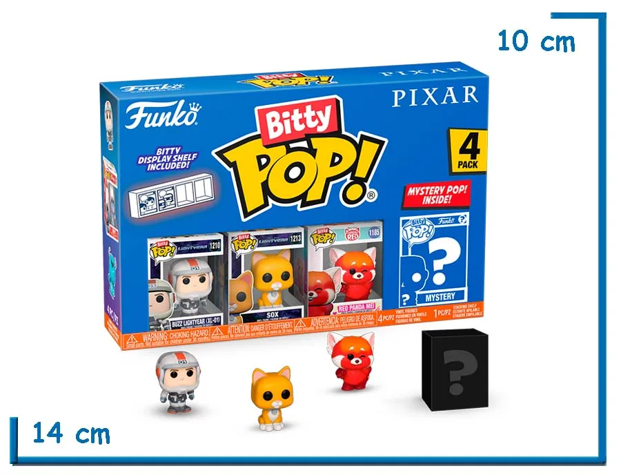 FUNKO POP BITTY BUZZ SOX & MEI 4-PACK PIXAR