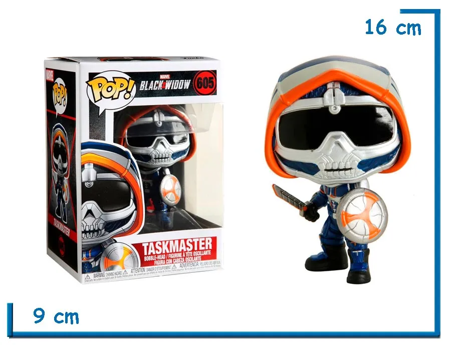 FUNKO POP TASKMASTER WITH SHIELD BLACK WIDOW