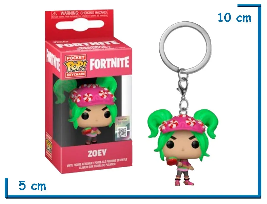 2X1 FUNKO POP LLAVERO ZOEY FORTNITE