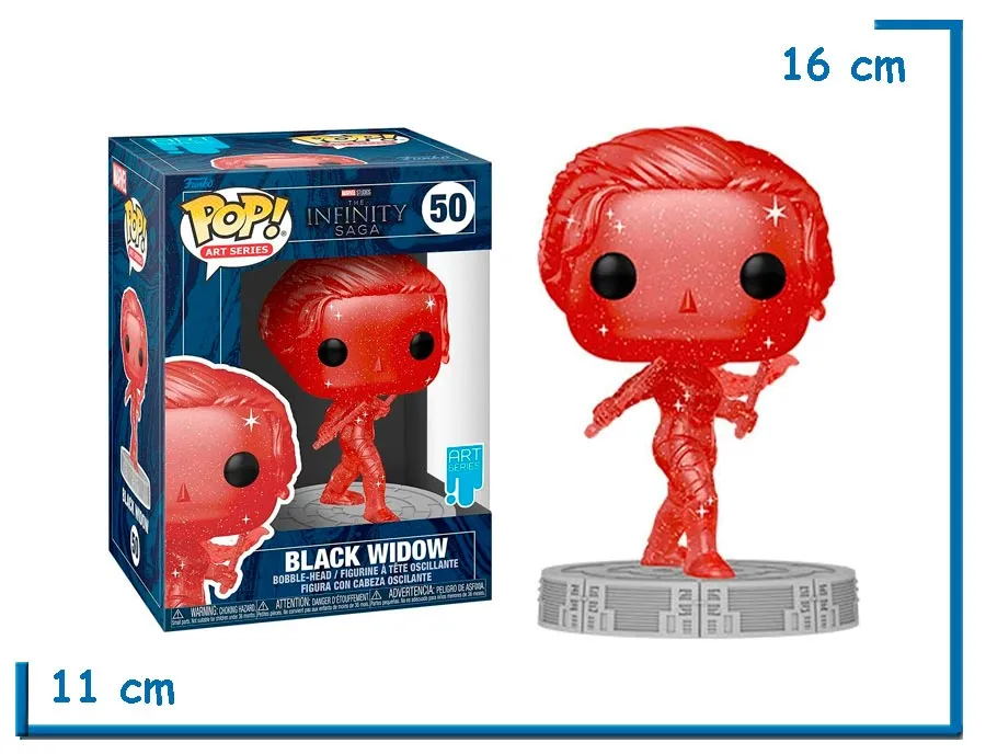 FUNKO POP BLACK WIDOW (RED) ART SERIES MARVEL THE INFINITY SAGA