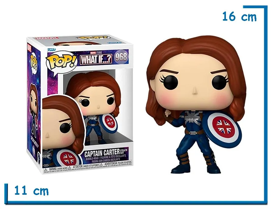 FUNKO POP CAPTAIN CARTER STEALTH SUIT WHAT IF MARVEL