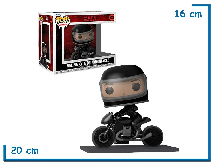 FUNKO POP RIDES SELINA KYLE ON MOTORCYCLE TBM