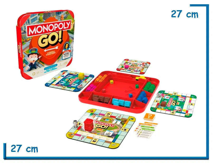 MONOPOLY GO JUEGO DE MESA PORTATIL