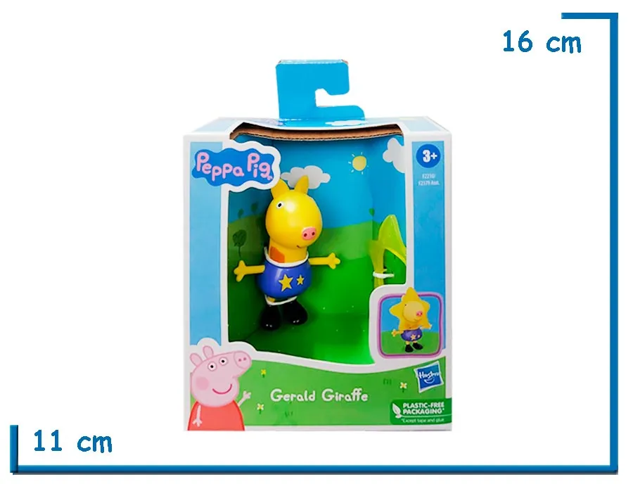 2X1 PEPPA PIG FRIENDS GERALD GIRAFFE FIGURA CON ACCESORIO