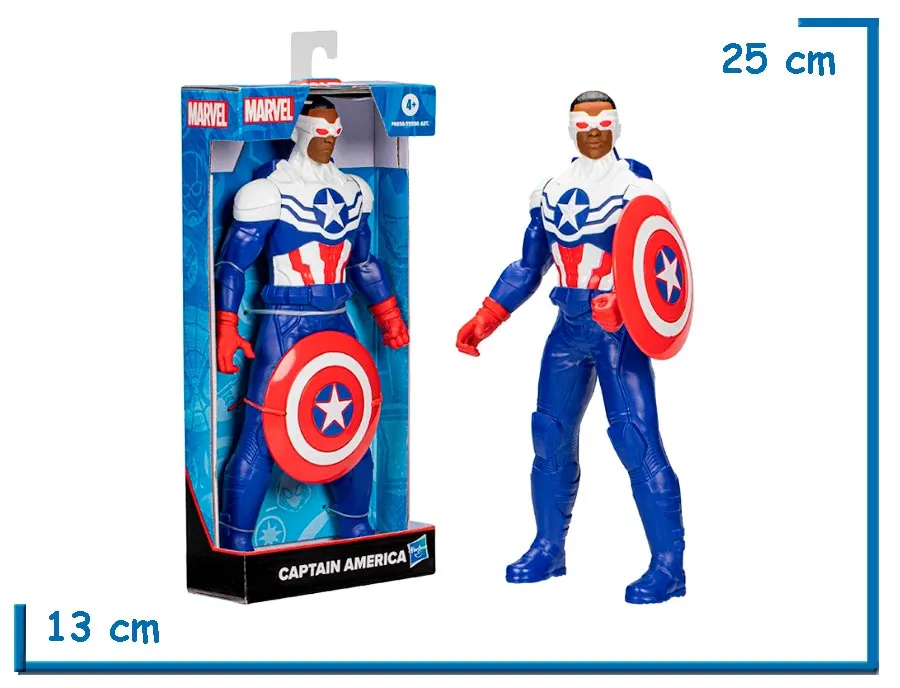 MARVEL CAPTAIN AMERICA (SAM WILSON) SEMI ARTICULADO 24CM