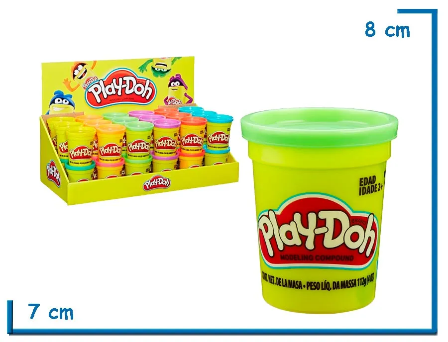 PLAY-DOH VERDE CLARO POTE DE MASA 112GR