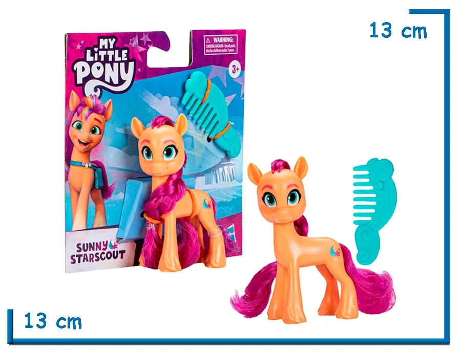 2X1 MY LITTLE PONY SUNNY STARSCOUT FIGURA CON CABELLO 8CM