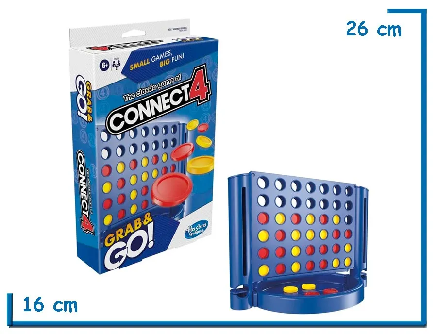 CONNECT 4 GRAB & GO JUEGOS DE VIAJE