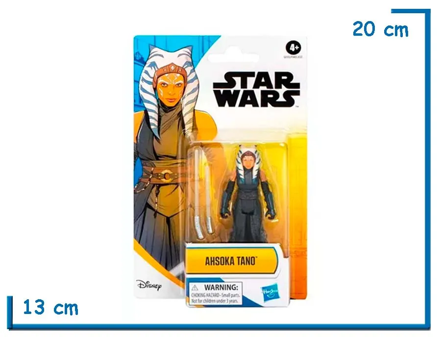STAR WARS AHSOKA TANO FIGURA 10CM CON ACCESORIOS