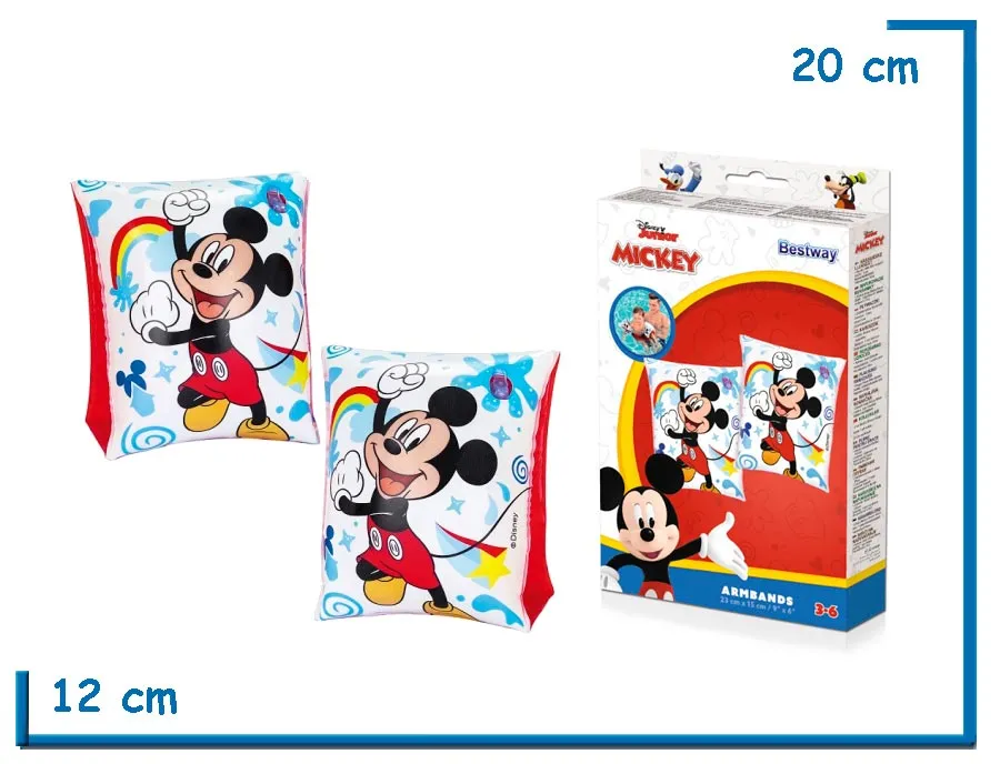 BESTWAY BRACITOS MICKEY MOUSE INFLABLES 23 X 15CM