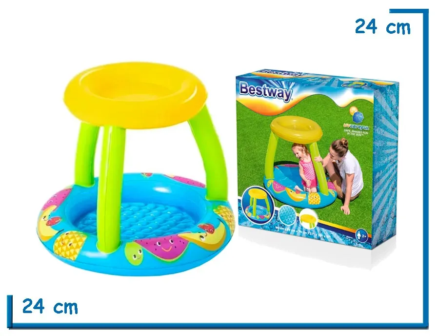 BESTWAY PILETA CON TECHO FRUTAS 94 X 89 X 79CM