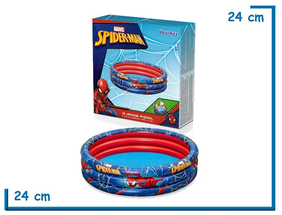 BESTWAY SPIDER-MAN PILETA 3 AROS 122 X30CM