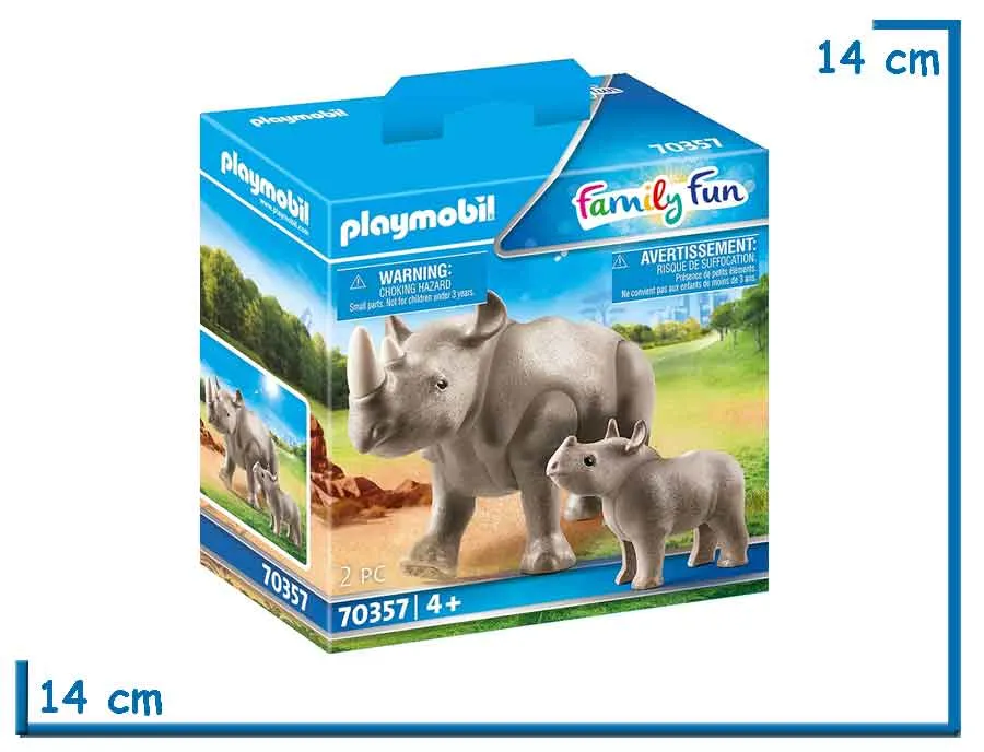 PLAYMOBIL FAMILY FUN RINOCERONTE CON BEBES