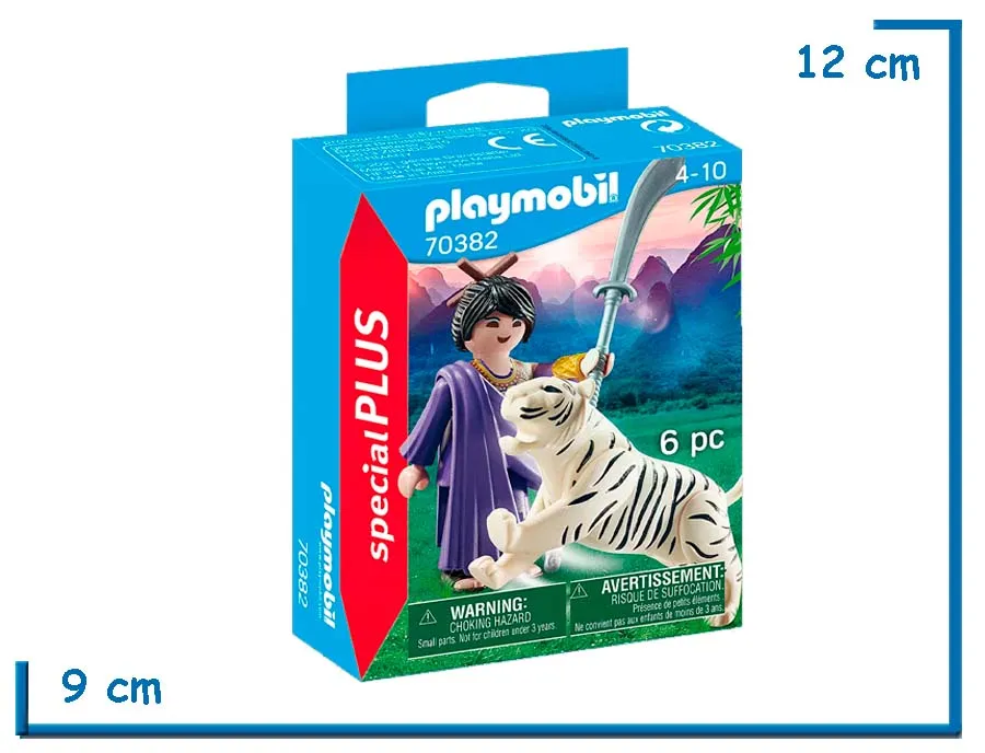 PLAYMOBIL LUCHADOR ASIATICO CON TIGRE