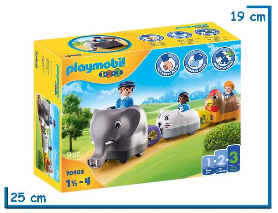 PLAYMOBIL 1.2.3 MI TREN DE ANIMALES