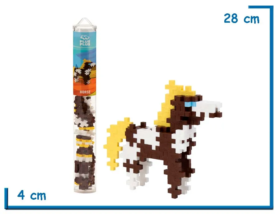 2X1 PLUS-PLUS HORSE ROMPECABEZAS 3D 100PZS