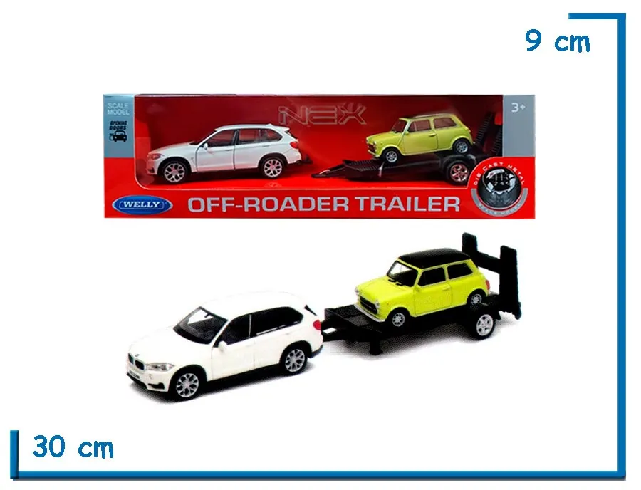 WELLY 1.36 OFF-ROADER TRAILER AUTO