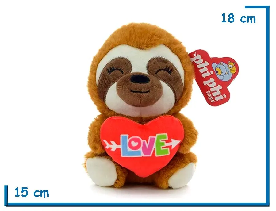 PELUCHE PEREZOZO CON CORAZON LOVE 18CM