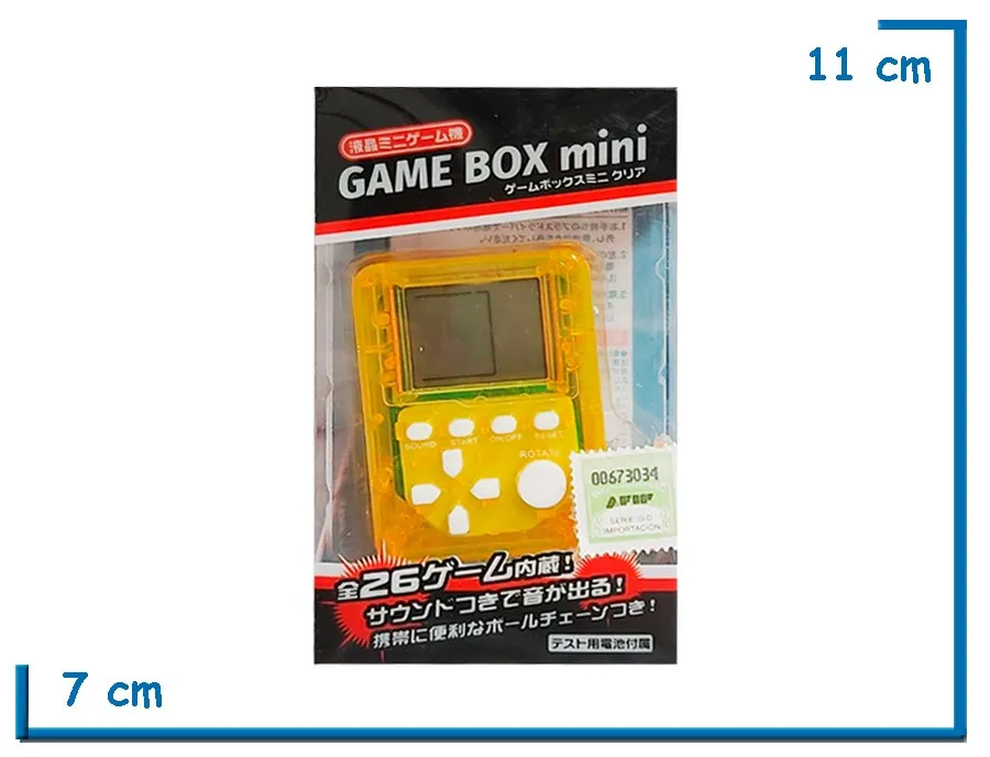 GAME BOX MINI AMARILLA LLAVERO VIDEOJUEGO